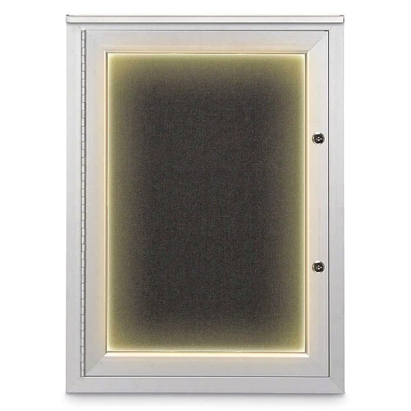 Corkboard, 18"x24", Black/Satin