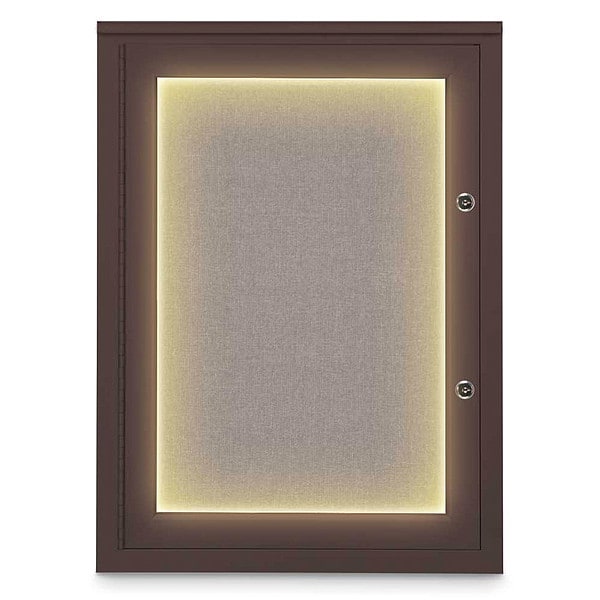 Corkboard, 18"x24", Pearl/Bronze