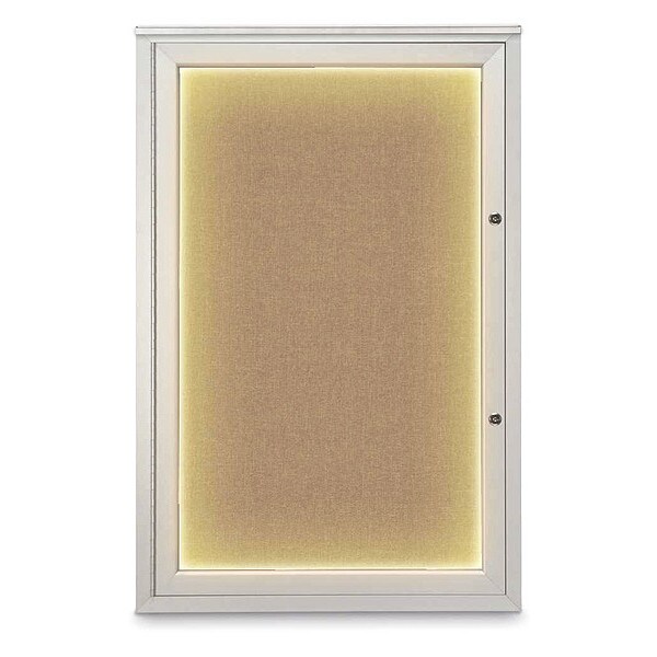 Corkboard, 24"x36", Buff/Satin