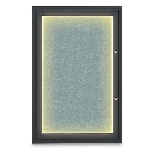 Corkboard, 24"x36", Cloud/Black