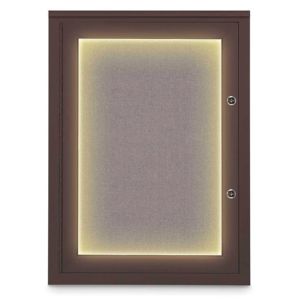 Corkboard, 18"x24", Surf/Bronze