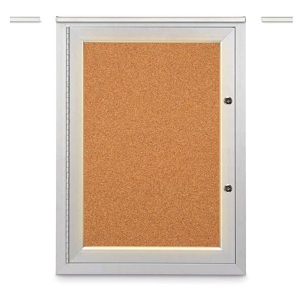 Corkboard, 18"x24", Cork/Satin