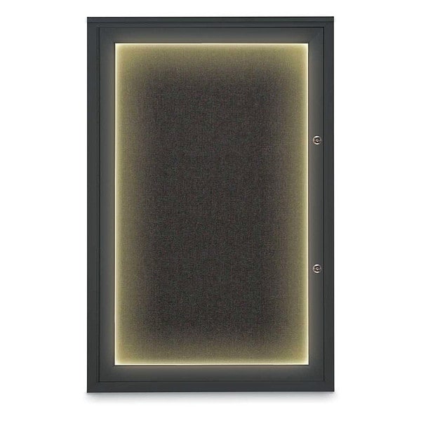 Corkboard, 24"x36", Black/Black