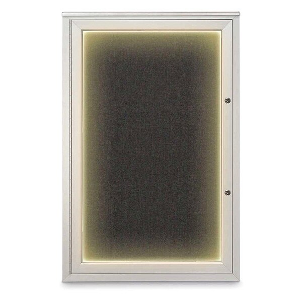 Corkboard, 24"x36", Black/Satin