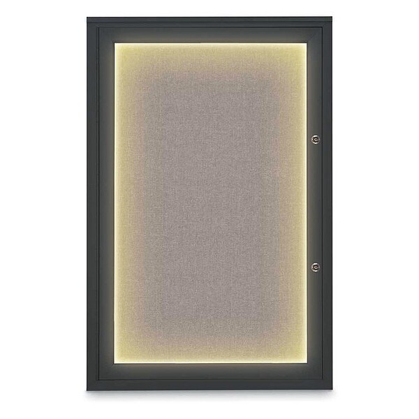 Corkboard, 24"x36", Pearl/Black