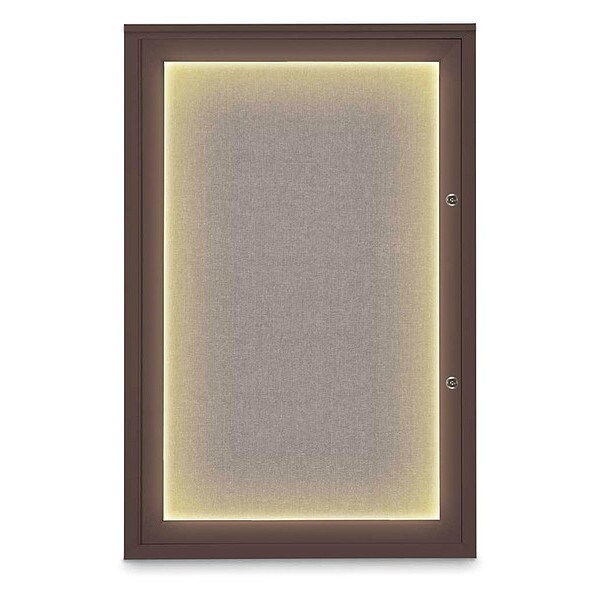 Corkboard, 24"x36", Pearl/Bronze