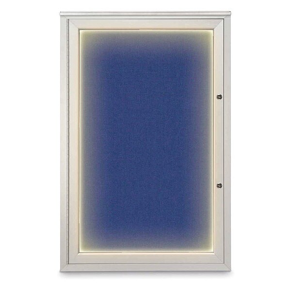 Corkboard, 24"x36", Cobalt Accent/Satin