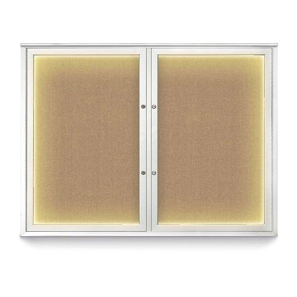 Corkboard, 48"x36", Buff/Satin