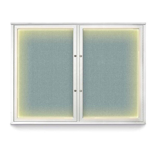 Corkboard, 48"x36", Cloud/Satin