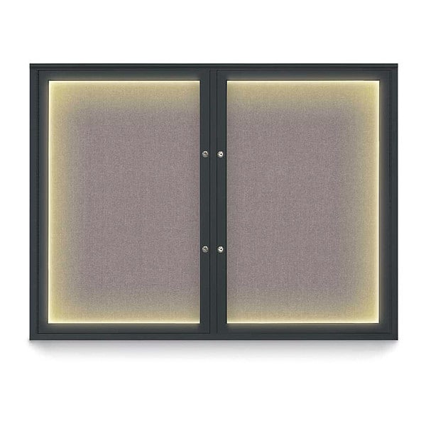 Corkboard, 48"x36", Surf/Black