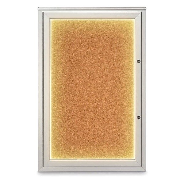 Corkboard, 24"x36", Cork/Satin