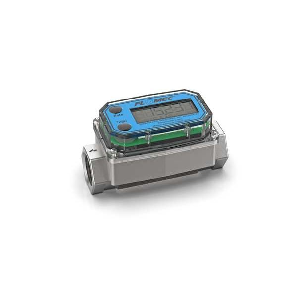 Electronic Flowmeter, 3/4", FNPT, 4.2" L