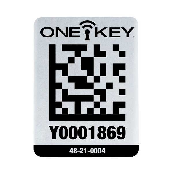 ONE-KEY Asset ID Tag for Large Metal Surfaces, PK25