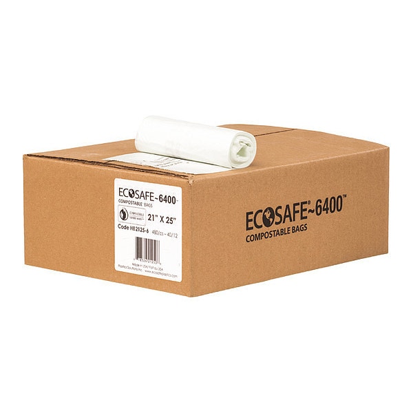 8 gal Trash Bags, 25 in x 21 in, 480 PK