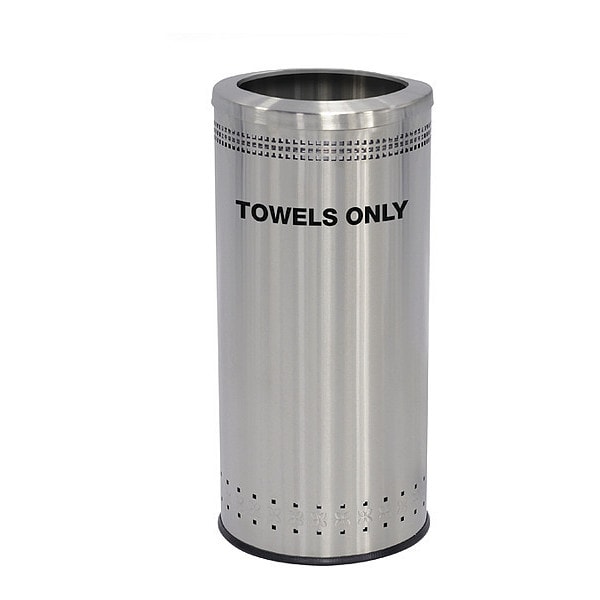 25 gal Recycling Bin, Stainless Steel