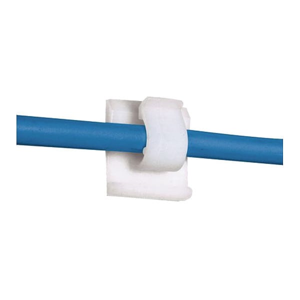 Cable Clip, Nylon 6/6, 0.19 in Bundle Dia., Natural, 3/4 in L, 1000 PK