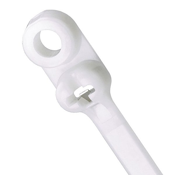 Cable Tie, 15-1/2 in L, 4 in Max Bundle Dia., Natural, Nylon 6/6, 120 lb Strength, 250 PK