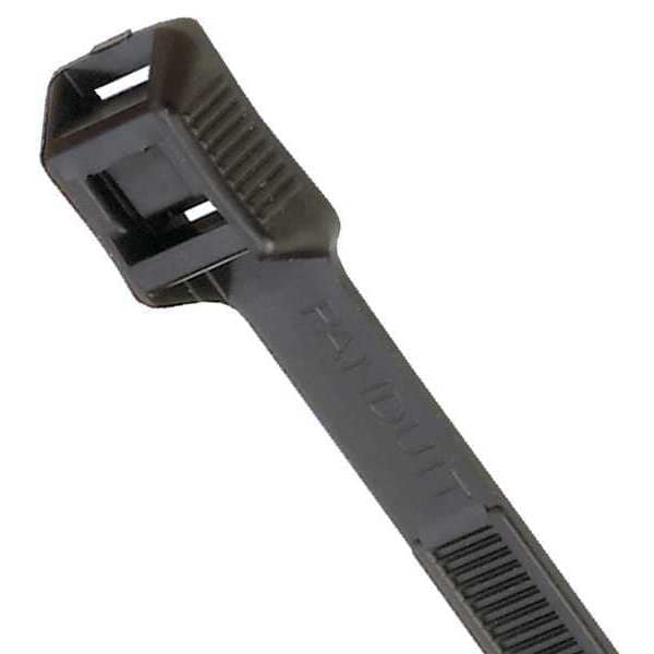 Cable Tie, 15 in L, 3.94 in Max Bundle Dia., Black, Nylon 6/6, 124 lb Strength, 100 PK