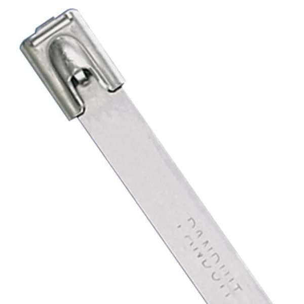 Cable Tie, 10-1/2 in L, 2.70 in Max Bundle Dia., Silver, 304 Stainless steel, 450 lb Strength