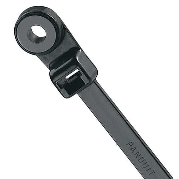 Cable Tie, 12 in L, 3 in Max Bundle Dia., Black, Nylon 6/6, 50 lb Strength, 100 PK