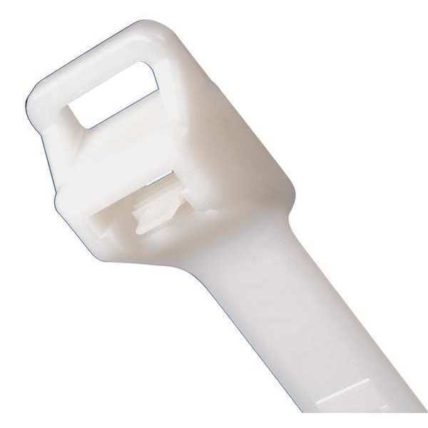 Cable Tie, 22-1/2 in L, 6 in Max Bundle Dia., Natural, Nylon 6/6, 250 lb Strength, 100 PK
