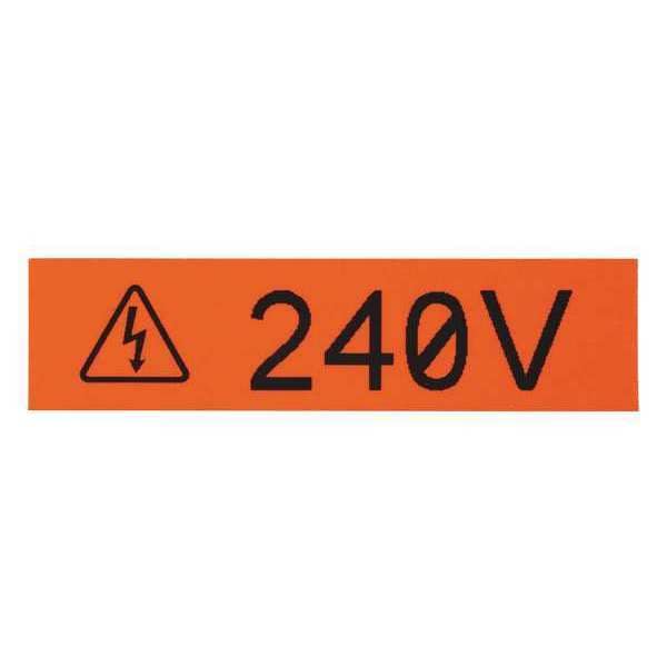 P1cass, Vyl, .50" x 25ft, Red/white