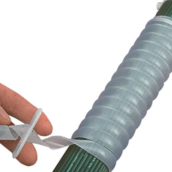 Spiral Wrap, 100 ft L, 1/8 in W, Off White