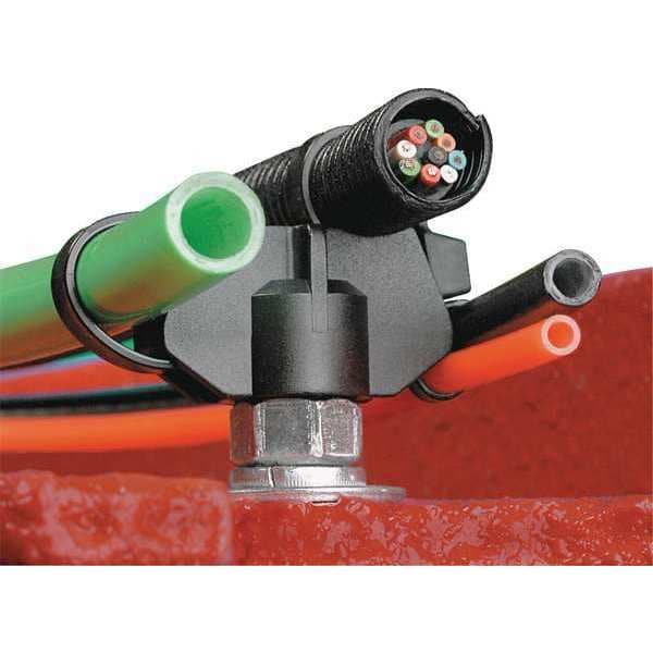 1.99" L, 1" W, Black Plastic Cable Tie Mount, Indoor/Outdoor: Outdoor, PK500