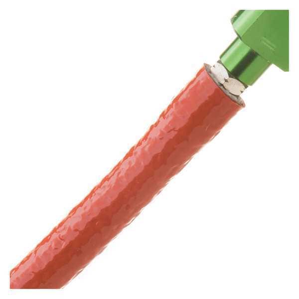 Braided Cable Sleeve, 1/2 in Inside Dia., Fiberglass, Red