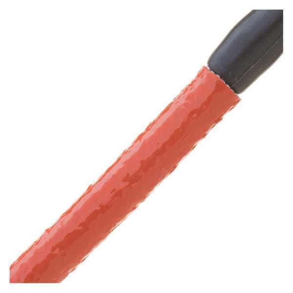 Braided Cable Sleeve, 5/16 in Inside Dia., Fiberglass, Red