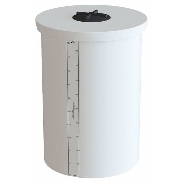 Solid Top Process Tank Nat LDPE 500 Gal