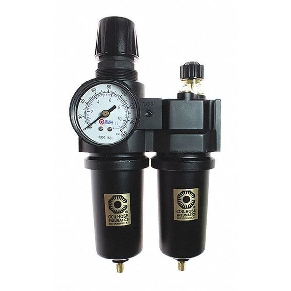 F/R/L Trio W/Automatic Drain Gage Metal Bowl 1/2"