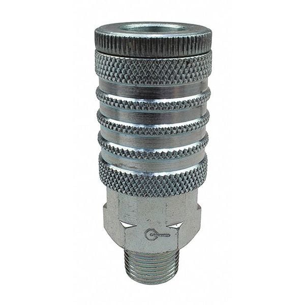 Industrial Coupler 3/8" MPT 1/2"