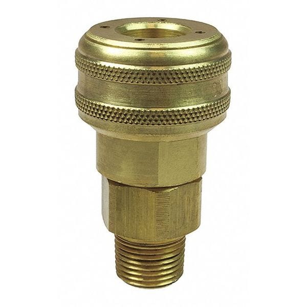 Auto Industrial Coupler 1/8" MPT 1/4"