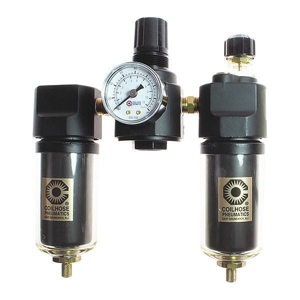 F/R/L Trio W/Gauge Metal Bowl Sight Glass 1/4"