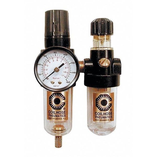 F/R Duo Mini W/Lubricator Gage 1/4"