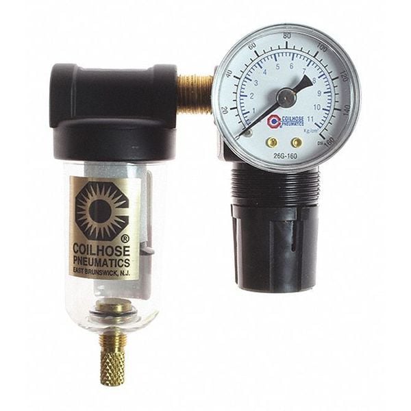 F/R Duo Mini W/Gauge 0-20PSI 1/8"