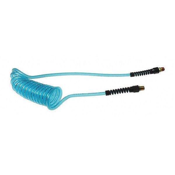 Flexcoil 1/4" ID x 50' 1/4" MPT Rdg/Swivel Blue