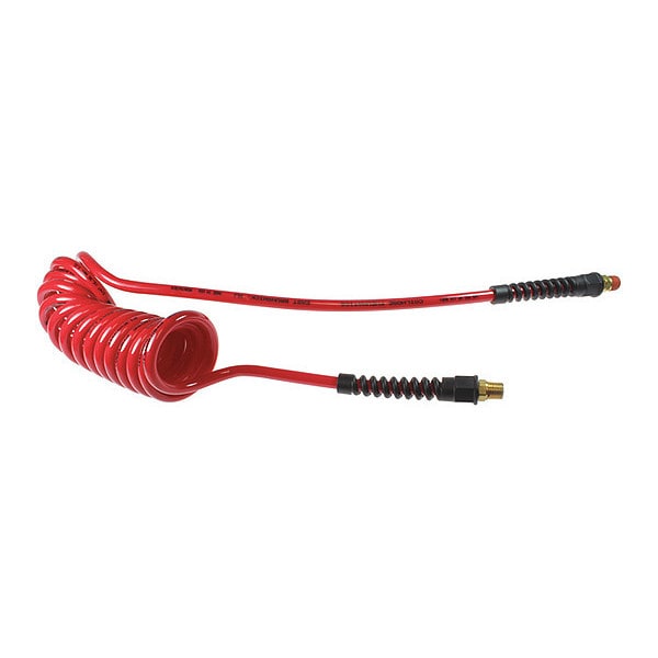 Flexcoil 1/4" ID x 50' 1/4" MPT Rdg/Swivel Red