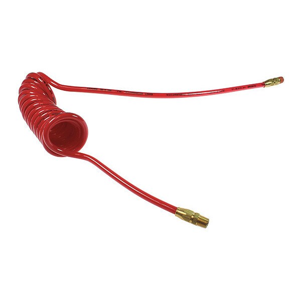 Flexcoil 3/8" ID x 20' 1/4" MPT Rdg/Swivel Red
