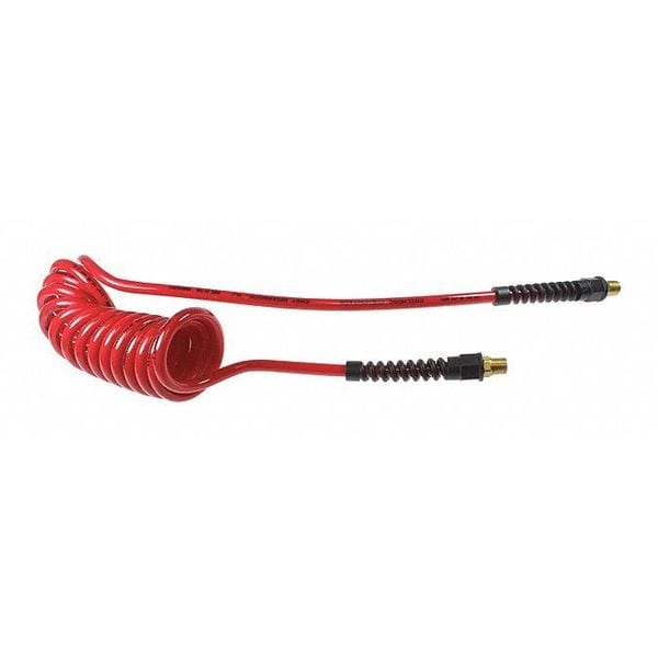 Flexcoil 1/4" ID x 50' 1/4" MPT Rigid Red