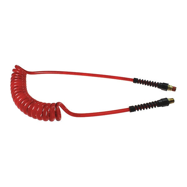 FlexeelCoil 3/8" ID x 25' 3/8" MPT Red