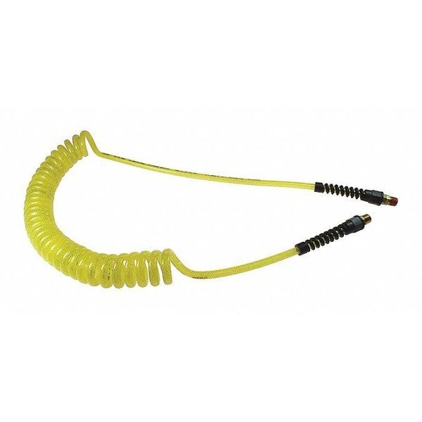 FlexeelCoil 3/8" ID x 25' 3/8" MPT Yellow
