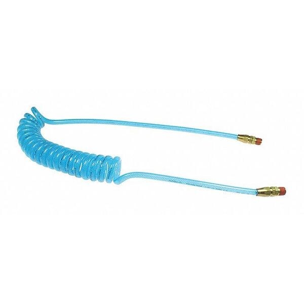 Flexeel Coil 3/8" ID x 15 Swivel Transparent Blue