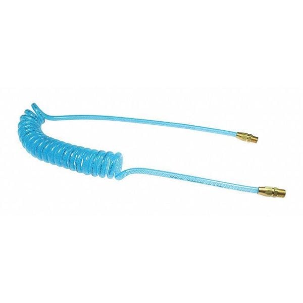 FlexeelCoil 3/8" ID x 25' 1/4" MPT Rigd Blue
