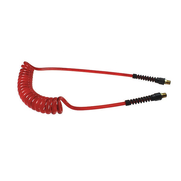 FlexeelCoil 3/8" ID x 25' 1/4" MPT Rigid Red