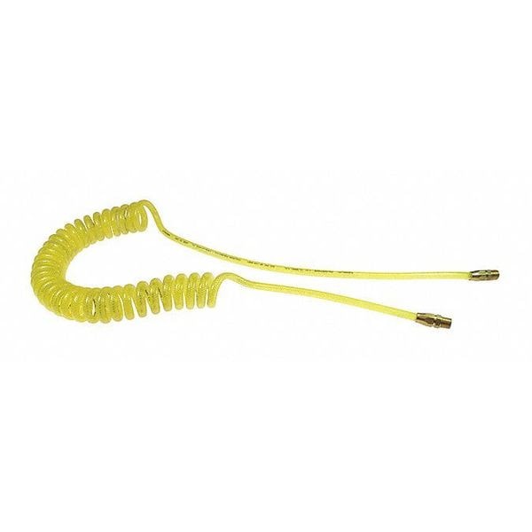 FlexeelCoil 3/8" ID x 25' 3/8" MPT Rigid Yellow