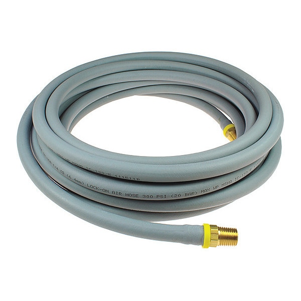Lock-On Hose 1/4" ID x 100' 1/4" MPT