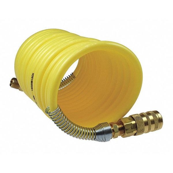 Nylon Recoil 1/4" ID x 50' 6-Ball Industrial Coupler