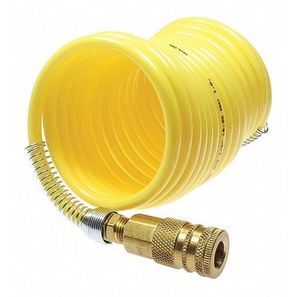 Nylon Recoil 3/8" ID x 25' W/3/8" Coupler